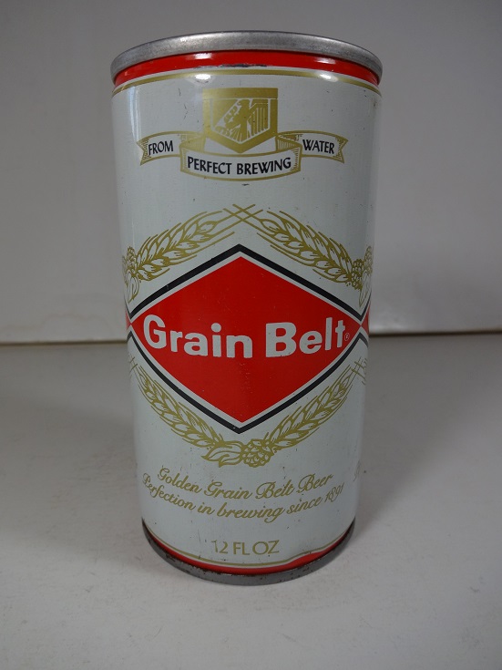 Grain Belt - red & white - crimped